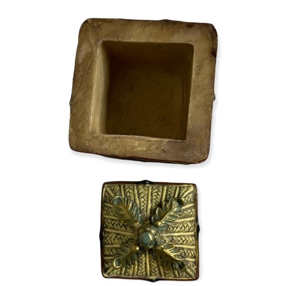 Small Trinket Box Rustic Tree Cabin Decor Oriental Ring Box - Picture 7 of 12